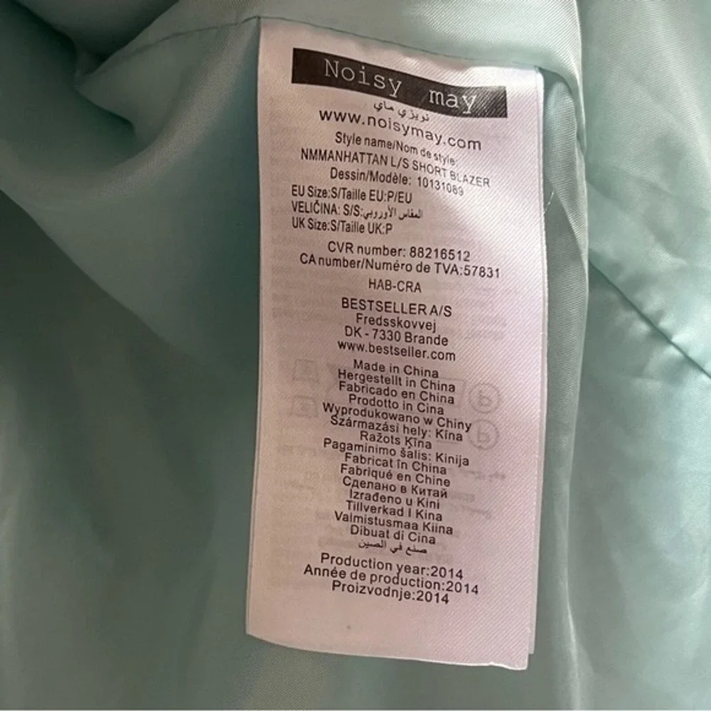 Noisy May‎ Teal and Black Jacket Size Small - Picture 7 of 10